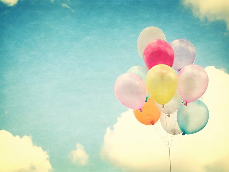 Die 10 Tugenden Luftballons